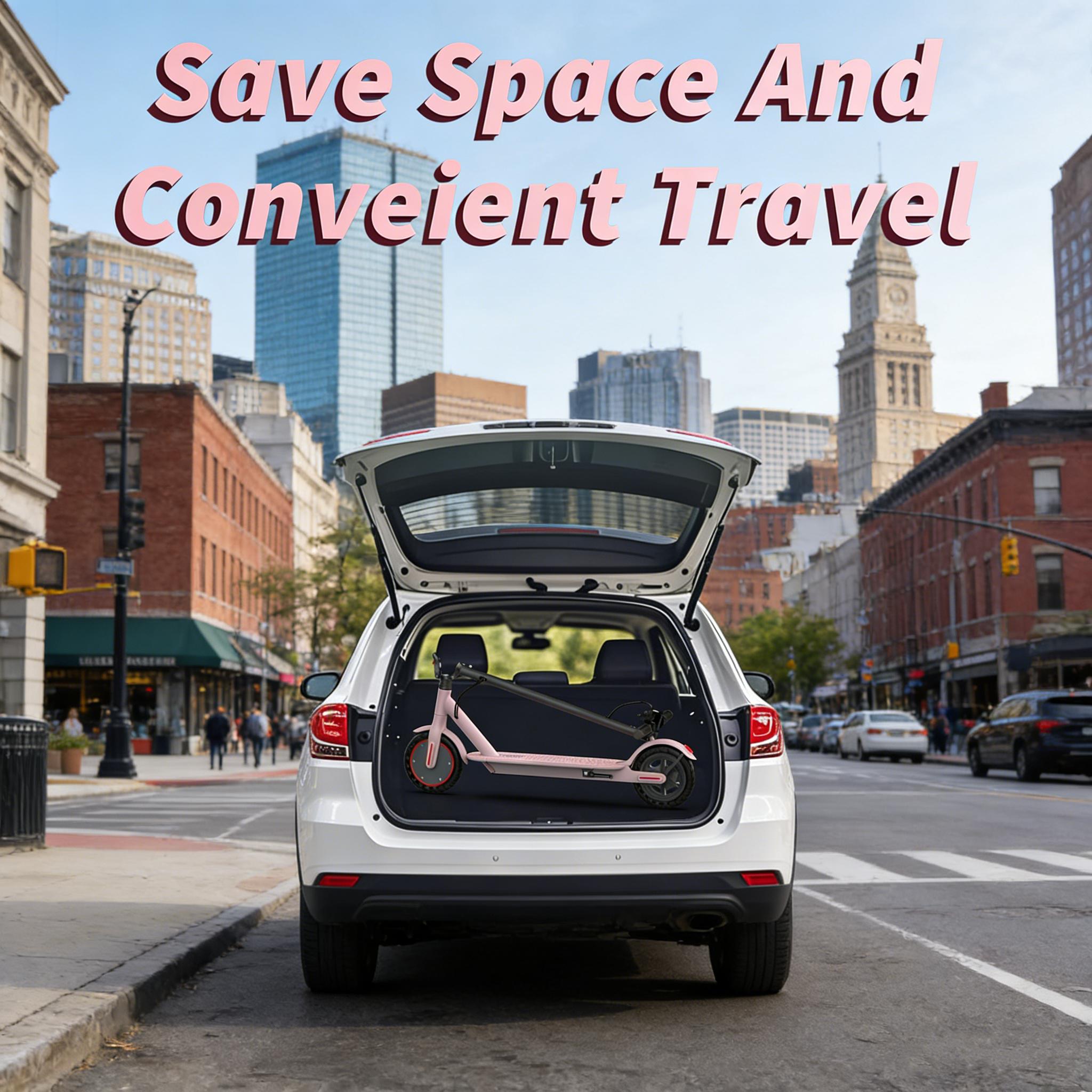 Electric Scooter,8.5" Tires,350W Motor,Up to 19MPH Max Speed,Portable Electric Scooter with Light, Suitable for Female Girls,Halloween Gifts