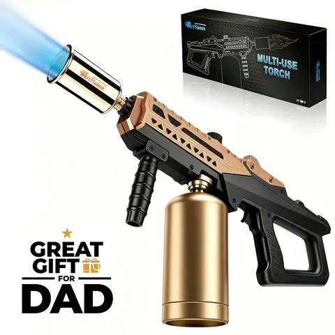 【toolupgrade】ARTFLAMM Powerful Propane Torch Gun | Great Father Day Gift, Culinary Torch Campfire Starter, Adjustable Torch Burner for Searing Steak, BBQ, Welding (Propane Tank Not Included) #toolupgrade