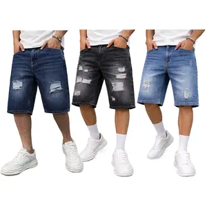 Clean Gent 3-Pack Men’s Regular Fit Casual Comfortable Fashion Basic Shorts, Trendy Versatile Straight Street Style Jeans, Personalized Fashion Jeans, Classic Men’s Style