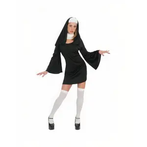 Sexy Classic Nun Adult Costume, Halloween