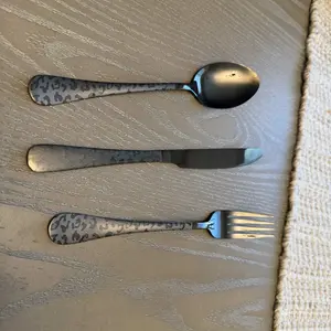 5-30 Piece Leopard Print Dinnerware Set, Stainless Steel Spoons Forks Knives, Dishwasher Safe, Mirror Polished, Tableware Set, Forks Spoons And Knives Set