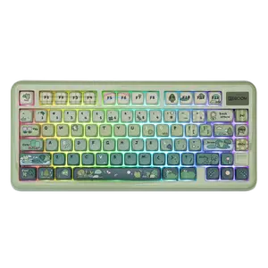 KiiBoom Phantom81 Lite 75% Gasket Mechanical Keyboard Wireless Hot-Swappable QMK&VIA Programmable thocky Keyboard Tri-Mode 2.4G/BT5.0/USB-C RGB Backlights gaming accessories creamykeyboards TikTokShopBlackFriday