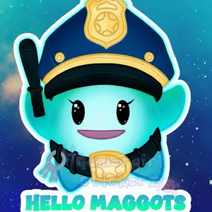 Hello Maggots Prison Guard Lumalee Waterproof Sticker