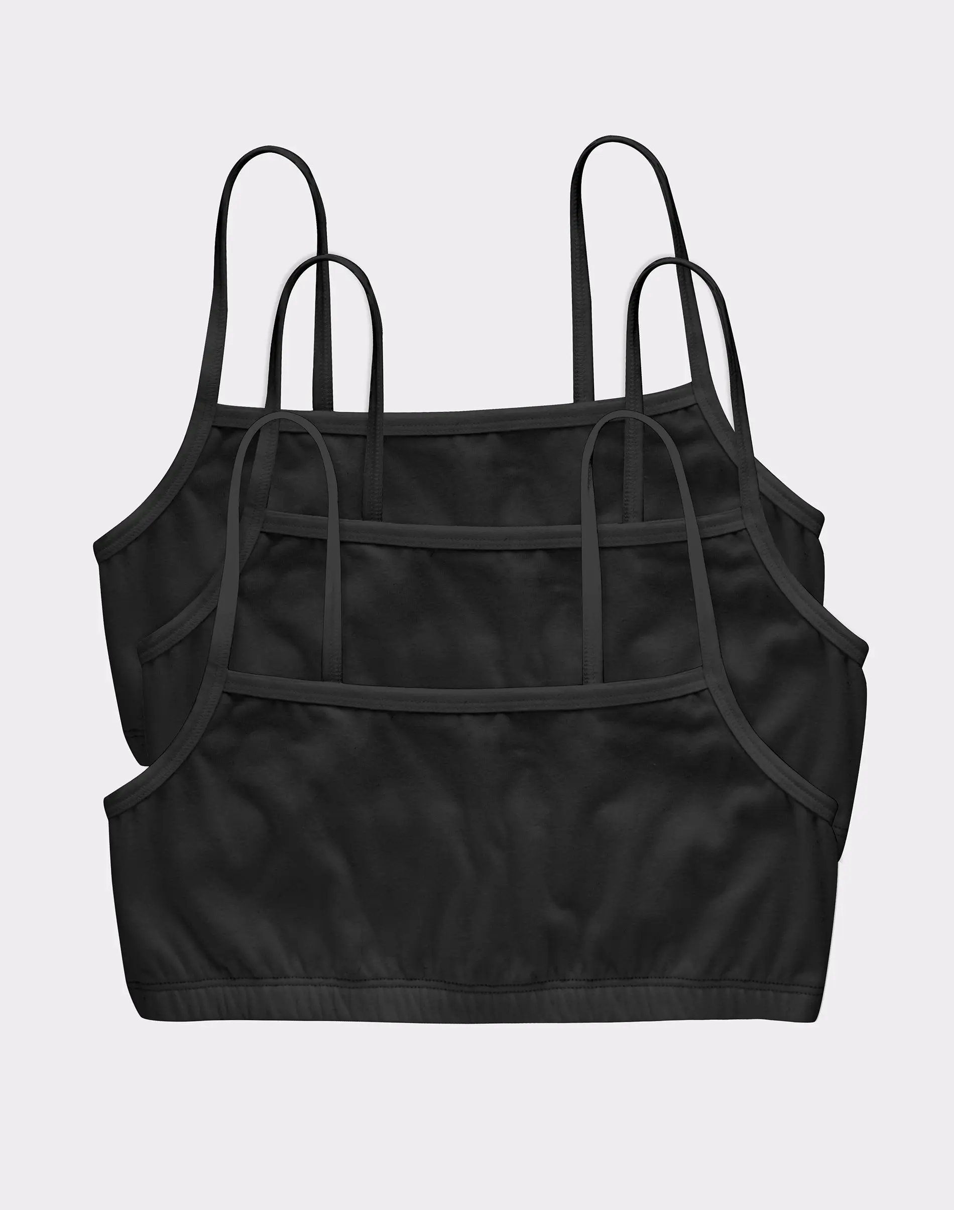Hanes Women's String Crop Bralette, 3-Pack Hanes Women's String Crop Bralette, 3-Pack