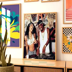 Tupac & Aaliyah Music Poster