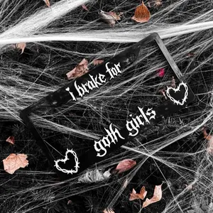 I Brake For Goth Girls US Car License Plate Cover