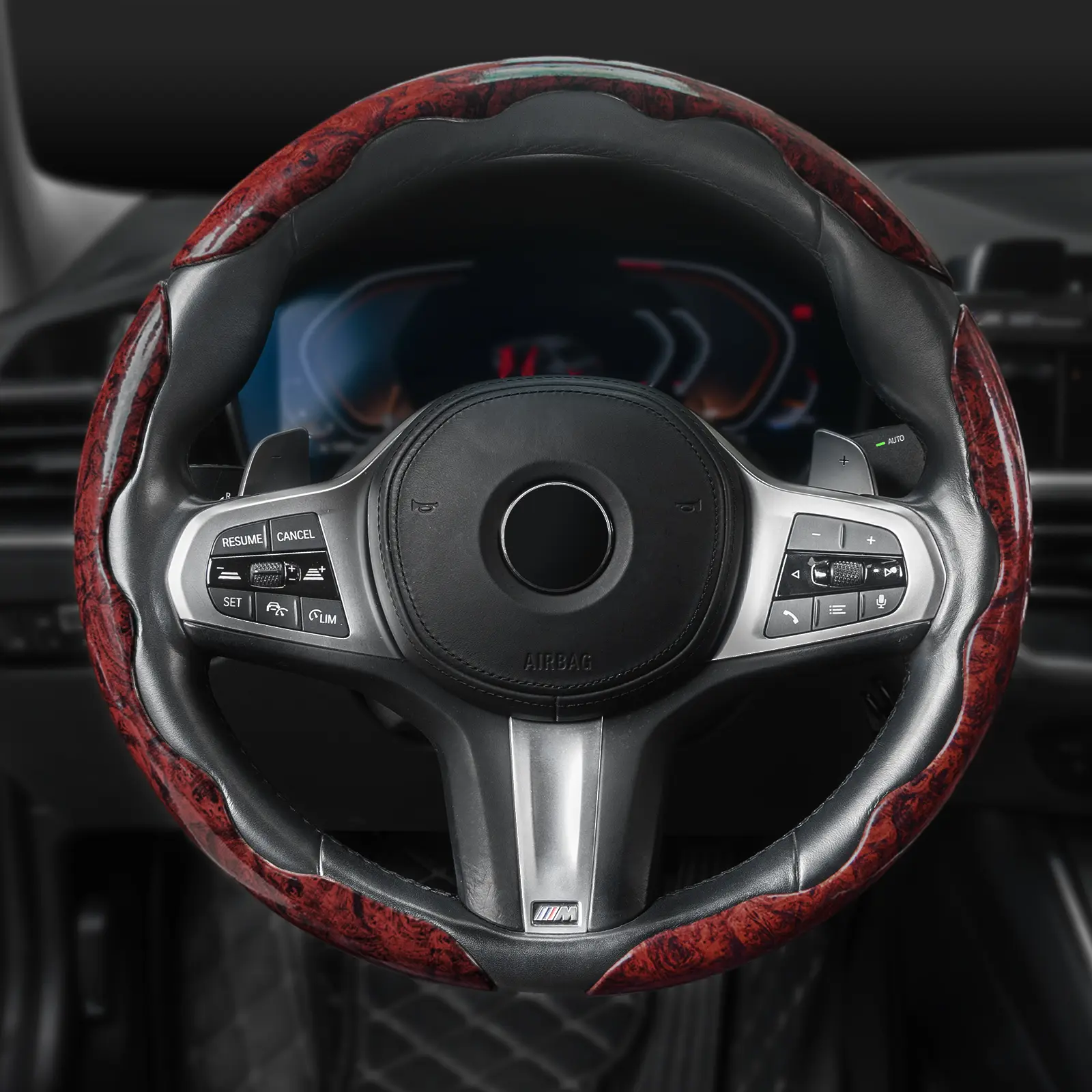 3 counts/set-Wood Grain Red