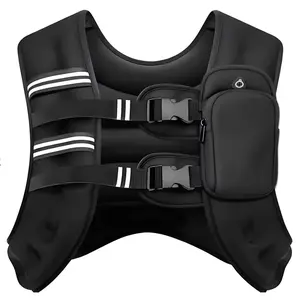 12lb Weight Vest with Reflective Stripe for Workout, Strength Training, Running, Fitness,