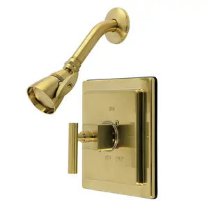 Kingston Brass KB8657CQLSO Claremont Single-Handle Pressure Balanced Shower Faucet - Brushed Brass