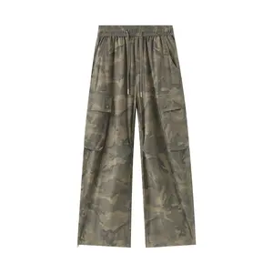 Men’s summer American-style workwear casual pants with a curved cut—comfortable and breathable