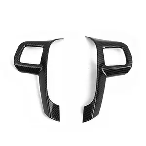 For Chrysler 300/300C 2010-2014 Carbon Fiber Look Steering Wheel Cover Trim High-Quality ABS & Polyurethane Interior Decoration Accessories