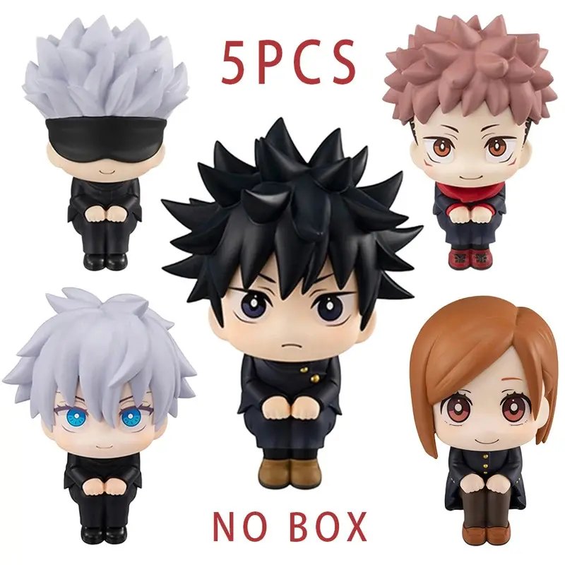 7-9cm Anime Figure Itadori Yuji Gojo Satori Fushiguro Megumi Kugisaki Kawaii Toy Car Decoration PVC Model Gift