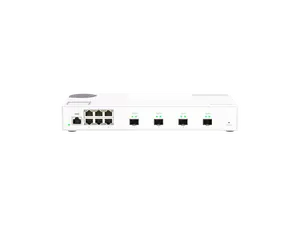 QNAP QSW-M408S 6-port layer 2 managed switch. 6 x 2.5GbE (1G/100M) ports and 4 x 10G SFP+ ports. Easy management with web browser.