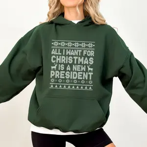 MAPTEES Sarcastic All I Want for Christmas Hoodie, Subtle FDT Pullover Hoodies, 8647 Holiday Graphic Hoodie