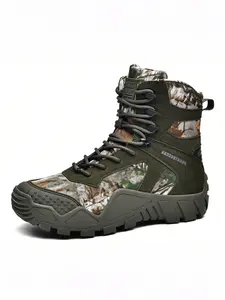 Combat Boots for Outdoor Activities, High-Quality Protective Footwear, Suitable for Military Police and Emergency Use