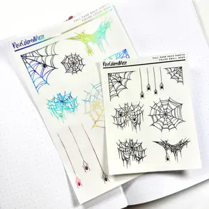 Foiled Full Page Deco Sheets - Webs
