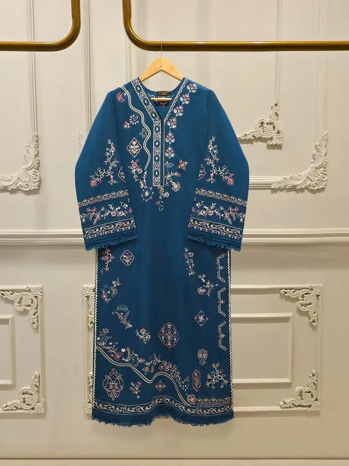 Aghanoor 2 Piece - Embroidered Khaddar Suit