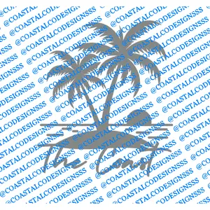 THE COAST PALM DECAL