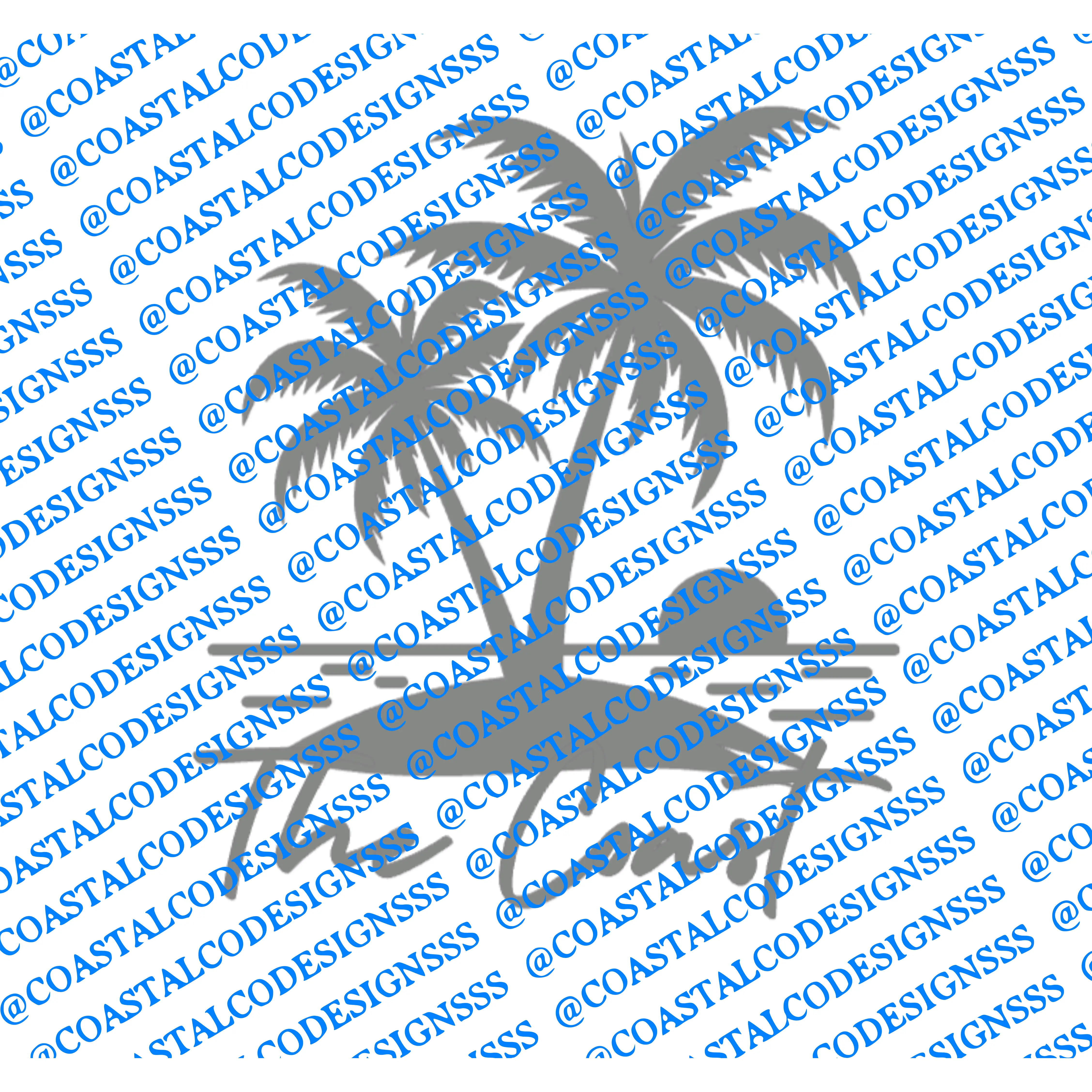 THE COAST PALM DECAL