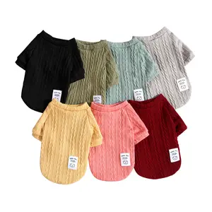 Pet Jumper Dog Cat Sweater Warm Soft Knitwear Pullover for Winter Autumn Cold Weather Fashionable Cute Outfits for Small Medium Large Dogs Cats
