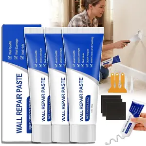 3 Pcs Drywall Patch Repair Kit 250g, Wall Patch Repair Kit, Multi-use Spackle Repairs with Scraper for Walls, Interior Doors, Cabinets, Wardrobes