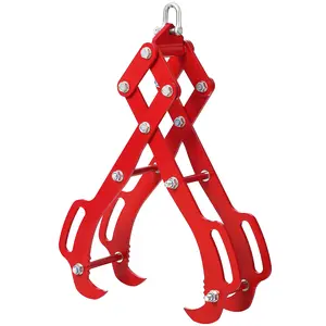 Heavy Duty Log Lifting Tongs – 2 or 4 Serrated Steel Claw Grapple, 28"–36" with 360° Swivel, 3000LB Capacity, Secure Non-Slip Grip, For Tractors, ATVs, Skidders, Ideal Forestry & Firewood Handling