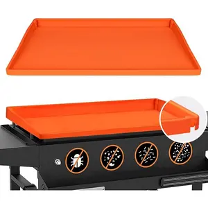 [New Deal] 36 Inch Silicone Griddle Cover for, Full-Wrap Griddle Mat Protective BBQ Grill for Protector Accessories Kit
