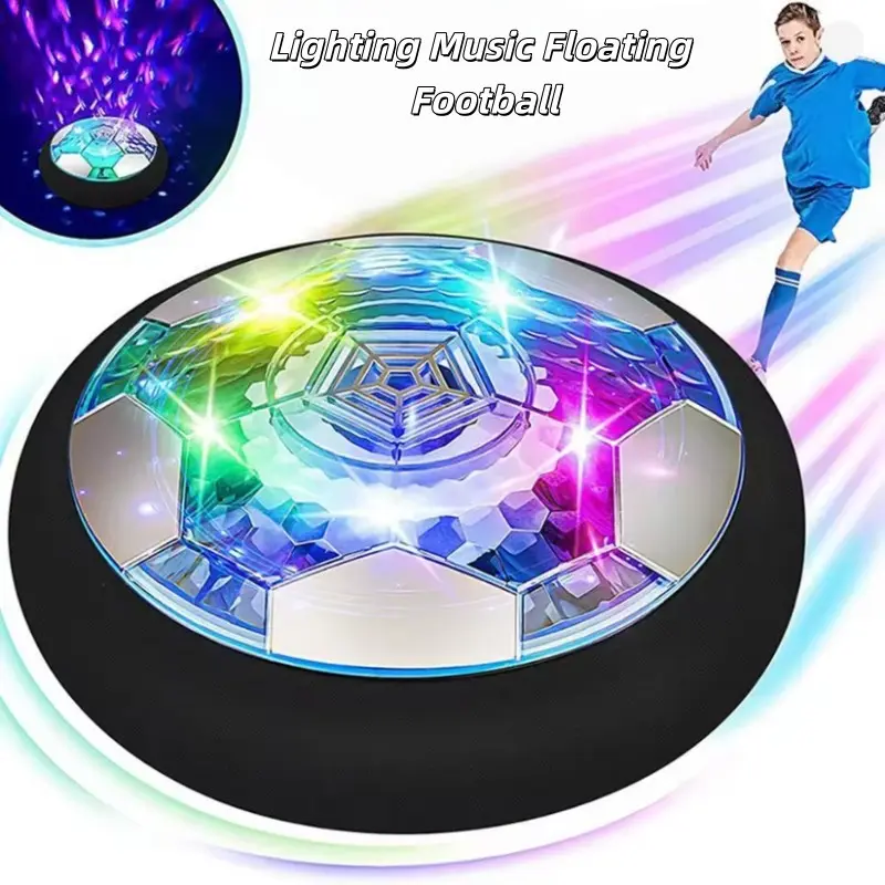 Floating Levitating Light Up Soccer Ball Toy for Kids, with Protective Foam Buffer and Colorful LED Lights, Indoor Outdoor Sports, Ages 3+