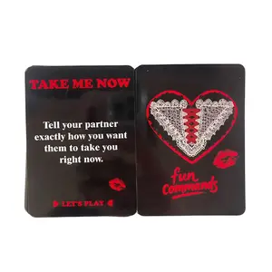 New Fun Commands Board Game Cards, Q&a Card Set for Couples, Creative Gift for Evenings, Ideal for Christmas & Valentine's Day, Board Games Night
