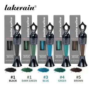 5 Color Eyeliner Powder Set, Long-Lasting Waterproof Smudge-Proof, Dual-Use Eyeliner & Brow Gel, Suitable for All Skin Types