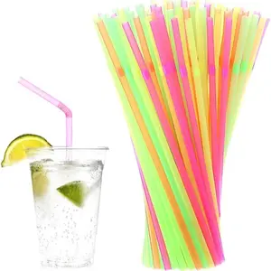 100 reusable plastic drinking straws, washable and environmentally friendly straws, Versatile Usage, suitable for 20 oz and 30 oz insulated cups, for home, kitchen, office, parties, travel, and daily use