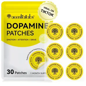 Acentiallabs Dopamine Patches for Enhanced Concentration & Emotional Stability 30 Pack Soft Breathable Daily Wear Skin Friendly Design 1 Month Supply