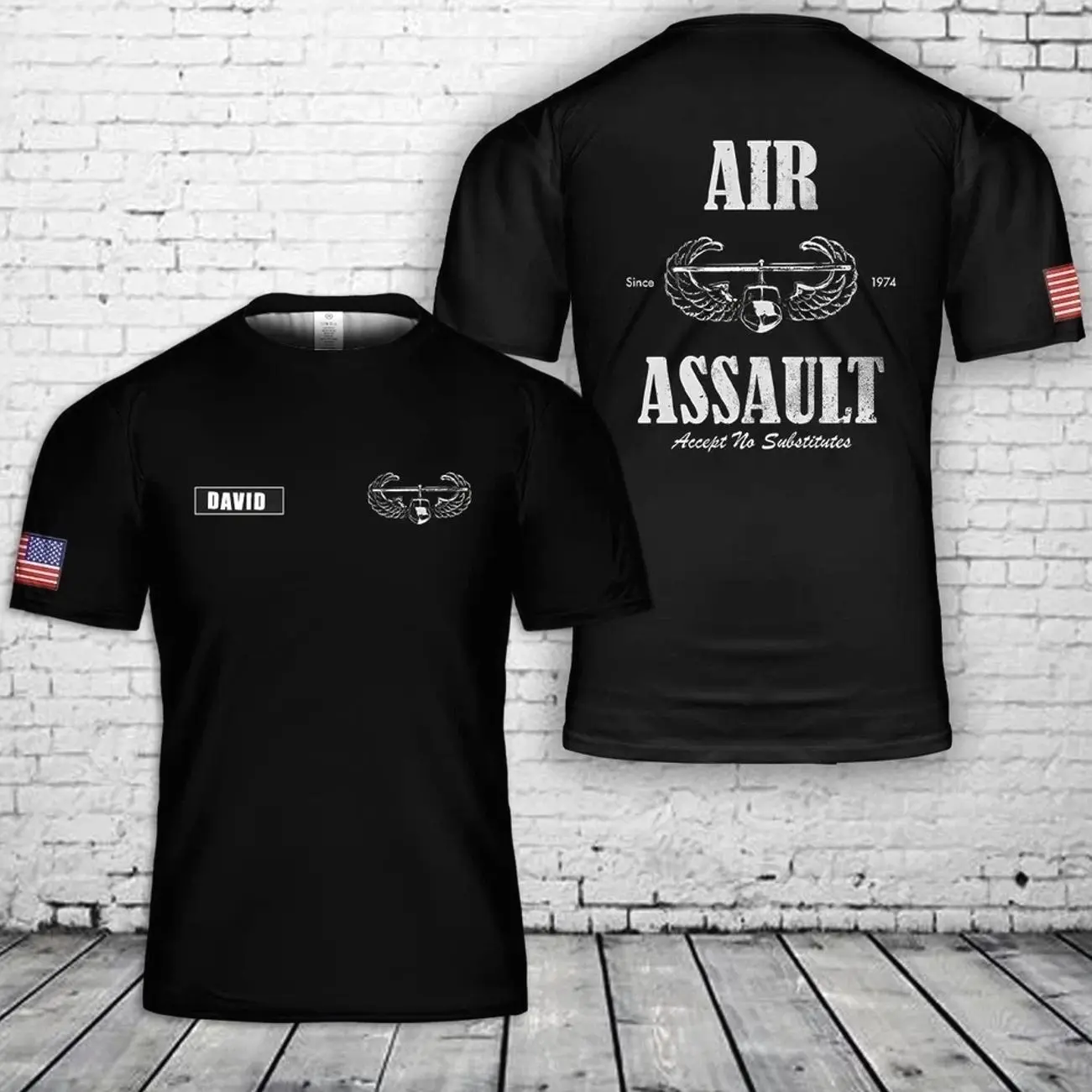 Custom Name US Army Air Assault military AOP SHirt 3D Shirt Size S-5XL Veteran, US Army, Pride, Graphic T shirt 1KM