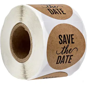 Save The Date Stickers / 250 Labels Per Roll / 1.5" Save The Date Wedding Seals