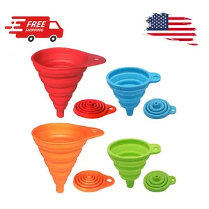 Kitchen Funnel Set 4 Pack, Small and Large, Kitchen Gadgets