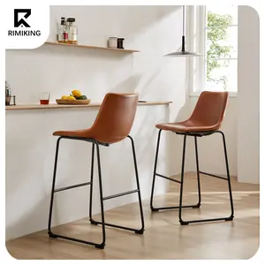 RIMIKINGRIMIKING Stylish Black Bar Stools with Footrest,Modern Charm,Built to Last,Comfort Meets Style,Spill-Proof Convenience,Perfect Fit for Any Space
