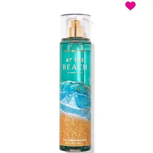 Bath and Body Works At The Beach Fine Fragrance Mist 8 Fl Oz Ocean Scented Spray - Fresh Blend of Frangipani Blossoms Toasted Coconut & Bergamot Waters