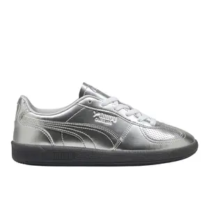 PUMA Womens Palermo Astro Escape Metallic Lace Up Sneakers Shoes Casual - Silver