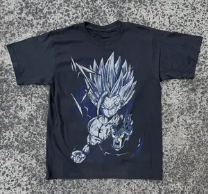 VINTAGE 00S DRAGON BALL-Z 'GOHAN SUPER SAYAIN 2' BLACK T-SHIRT