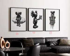 Graffiti Hypebeast Poster,set of 3,Printable KAWS Graffiti Poster