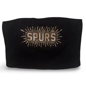 Spurs Champagne Bling Tube Top