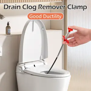 1 Count Sewer Cleaning Tool, Drain Clog Remover, Extension Aid Tool for Clearing Debris in Household Sinks, Sewers, and Toilets