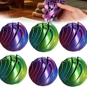 Sensory Stress Relief Toy 3D Printed Slime Ball Hypnotic Gear Ball Stress Relief Anxiety Relief Stress Relief Gadget