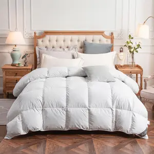 Royoliving Luxurious All-Season Down Comforter Cloud Duvet Insert Soft Organic Cotton for Year Round