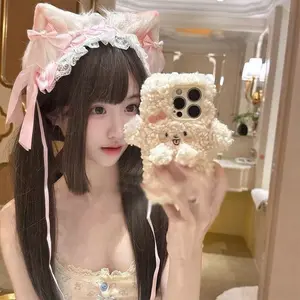 Lolita Cosplay Cat Ear Headband Lolita Cat Girl Animal Ear Hairband Hair Accessory Hair Clip Hair Ornament