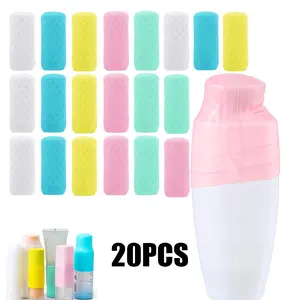 20 Pack Silicone Travel Bottle Cover Leak Proof Liquid Dispensing Bottle Cover Beauty & Personal Care