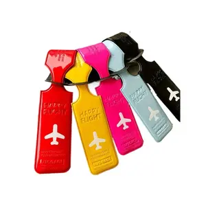 5pcs Waterproof Luggage Tags, Fashion Flat Pattern Travel Accessories, Safe Quick Bag Identification, Durable & Stylish Design
