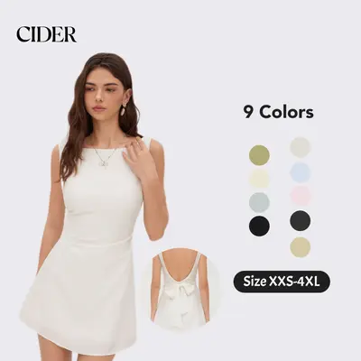 sachin and babi light blue dress Amazon Bow Knot Tie Mini Dress Graduation Dress