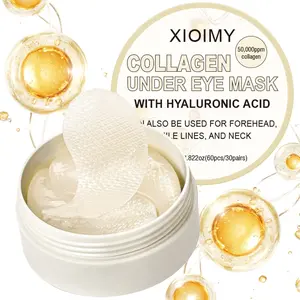 60pcs Collagen Protein Moisturizing Eye Mask, Strong Hydration, Fine and Firm Skin, Glossy Appearance, Anti-Dryness, Eye Care