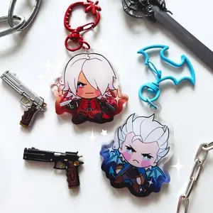 NEW! CRYING DEVIL Keychains, Jjba, Devil May Cry Acrylic Keychains, Devil May Cry, Vergil, Dante Sparda Perfume, Devil May Cry Charms, Dmc Keychain, Cute Gift